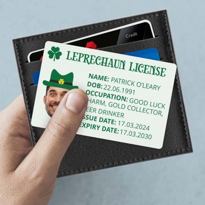 Personalised St Patrick's Day Leprechaun License