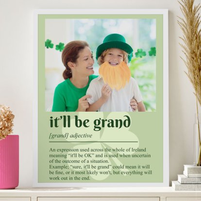 Personalised St Patrick's Day Photo Framed Print