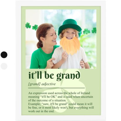 Personalised St Patrick's Day Photo Framed Print