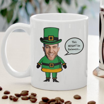Personalised St Patrick's Day Photo Leprechaun Mug