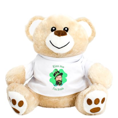 Personalised St Patrick's Day Photo Teddy Bear