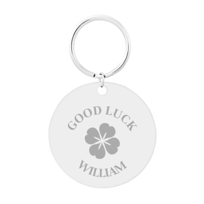 Personalised St Patrick's Day Round Keyring