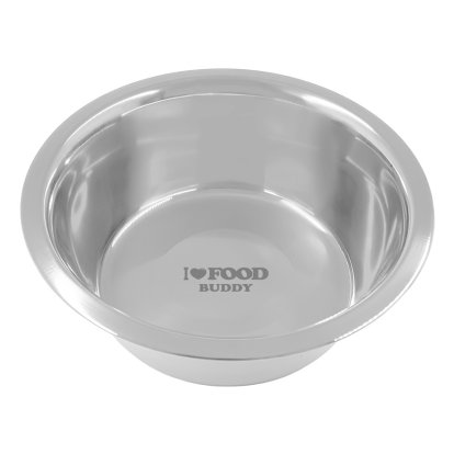Personalised Stainless Steel Dog Bowl - I Love Food