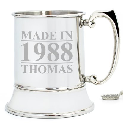 Personalised Stainless Steel Tankard - Made In