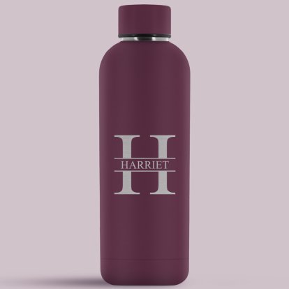 Personalised Stainless Steel Thermos Water Bottle