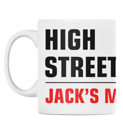 Personalised Street Sign Mug