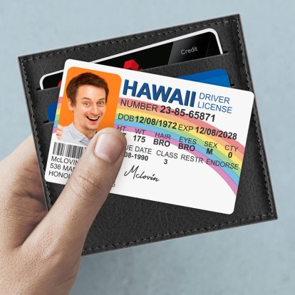Personalised Superbad Driving License