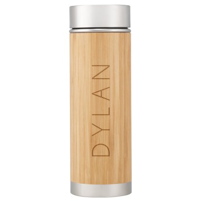 Personalised Sustainable Bamboo Thermal Bottle