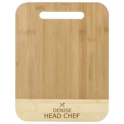 Personalised Sustainable Large Bamboo Chopping Board