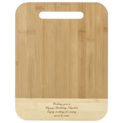 Personalised Sustainable Message Bamboo Chopping Board