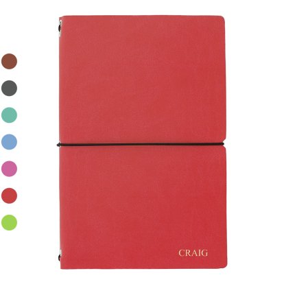 Personalised Sustainable & Refillable Vegan Leather Notebook