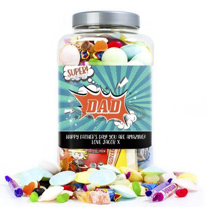 Personalised Sweet Jar - Super Dad