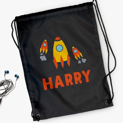 Personalised Swim Bag - Rocket