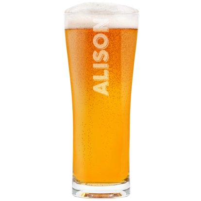 Personalised Tall Pint Glass - Any Name