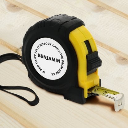 Personalised Tape Measure for Him