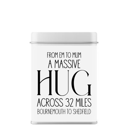 Personalised Tea Tin - A Massive Hug