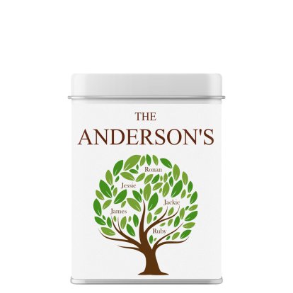Personalised Tea Tin - Family Tree