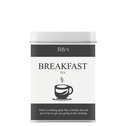 Personalised Tea Tin - Freshly Brewed