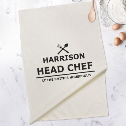 Personalised Kitchen Tea Towel