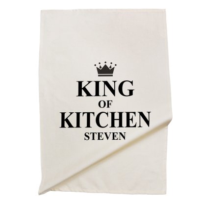 Personalised Tea Towel - King