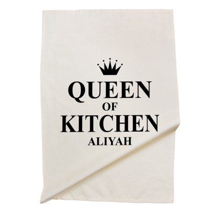 Personalised Tea Towel - Queen