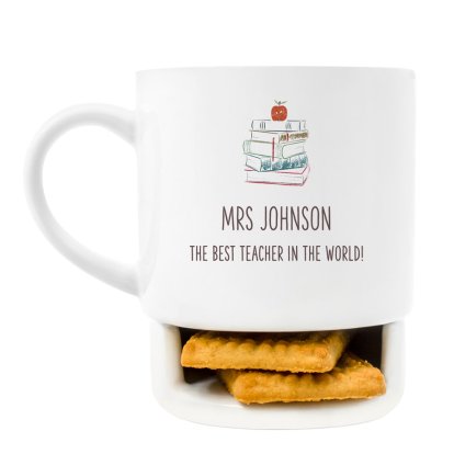 Personalised Teacher's Biscuit Mug