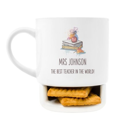 Personalised Teacher's Biscuit Mug