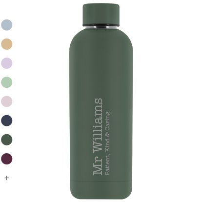 Personalised Teachers Insulated Water Bottle