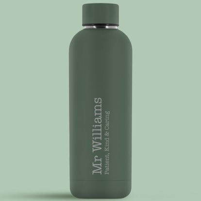 Personalised Teachers Insulated Water Bottle
