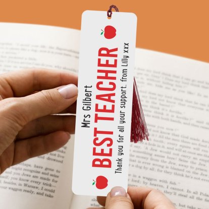 Personalised Teachers Metal Bookmark