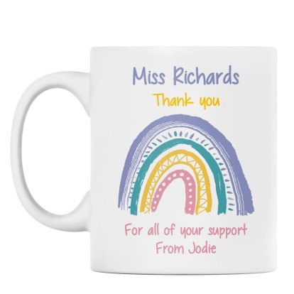 Personalised Teachers Rainbow Mug