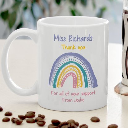 Personalised Teachers Rainbow Mug Photo 2