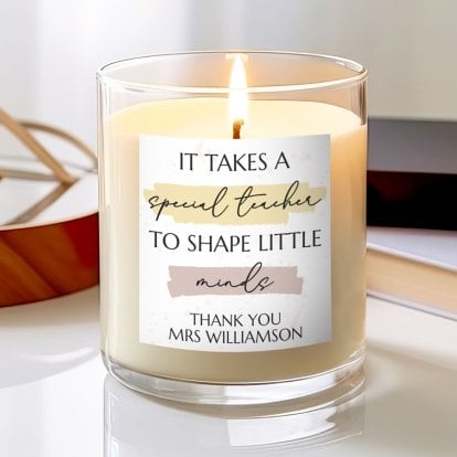 Personalised Teachers Scented Candle