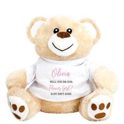 Personalised Teddy Bear for Flower Girl