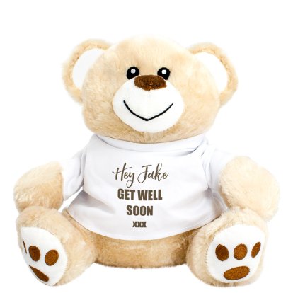 Personalised Teddy Bear - Get Well Soon