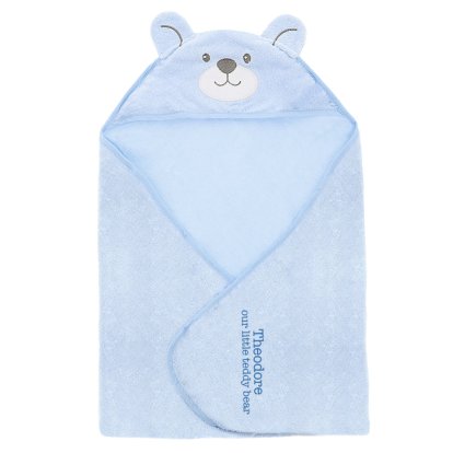 Personalised Teddy Bear Hooded Towel