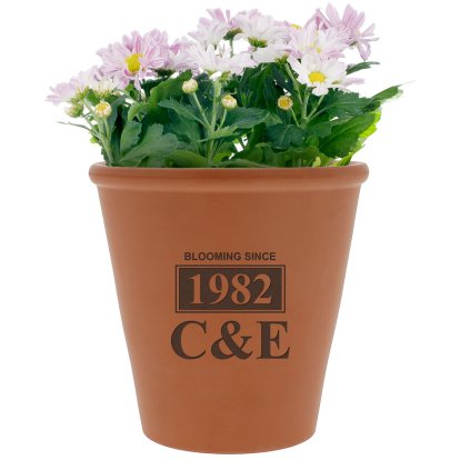 Personalised Terracotta Pot for Couples