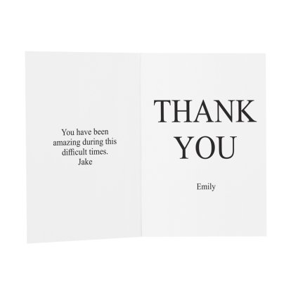 Personalised Thank You Message Card