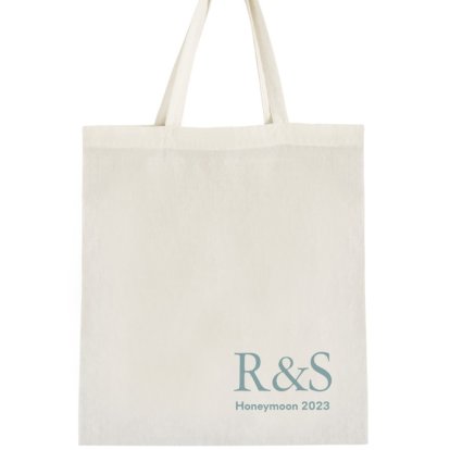Personalised Tote Bag - Initials & Message