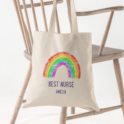Personalised Tote Bag - Rainbow Design