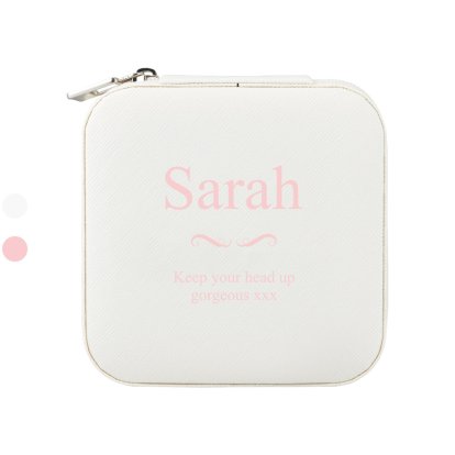 Personalised Travel Jewellery Box & Organiser for Her