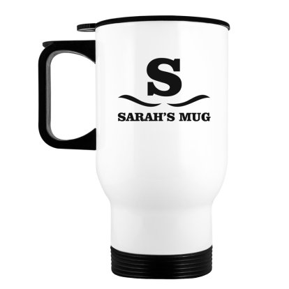 Personalised Travel Mug - Initial and Name