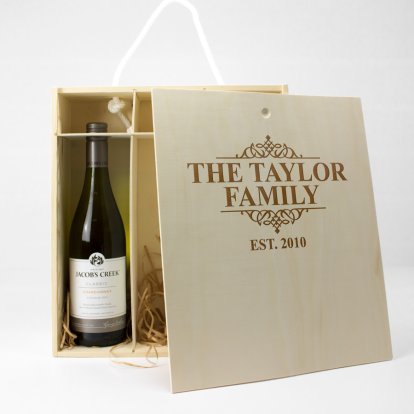 Personalised 3 Bottle Champagne Box 