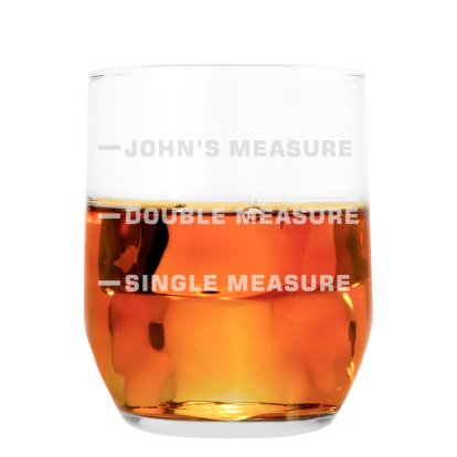 Personalised Tumbler Glass - My Measure