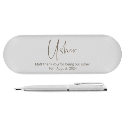 Personalised Usher Pen Gift Set
