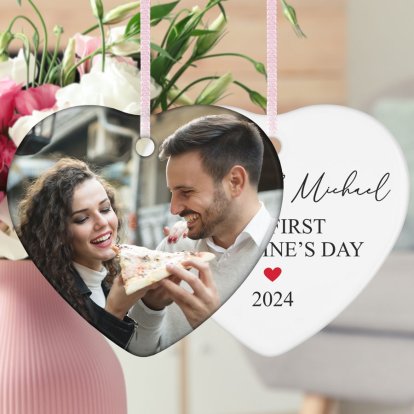 Personalised Valentine's Day Heart Photo Decoration