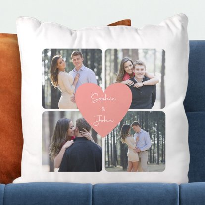 Personalised Valentine's Day Photo Cushion