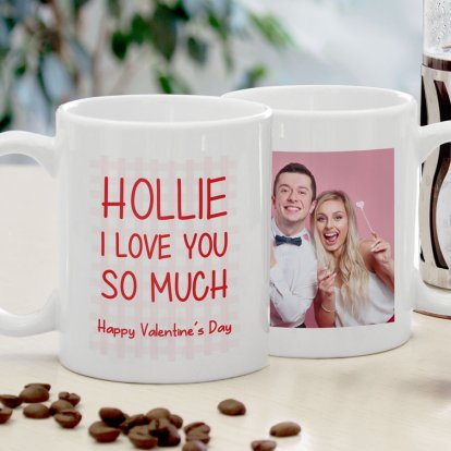 Personalised Valentine's Day Photo Mug for Girlfriends