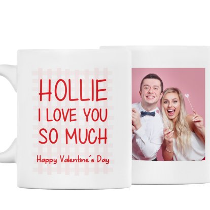 Personalised Valentine's Day Photo Mug for Girlfriends