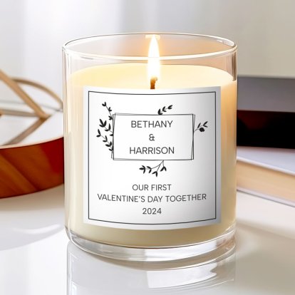 Personalised Valentine's Day Scented Candle